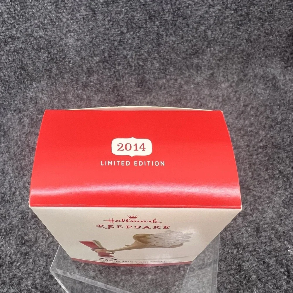 2014 Hallmark Sound The Trumpet Limited Edition Miniature Ornament LPR3353 New